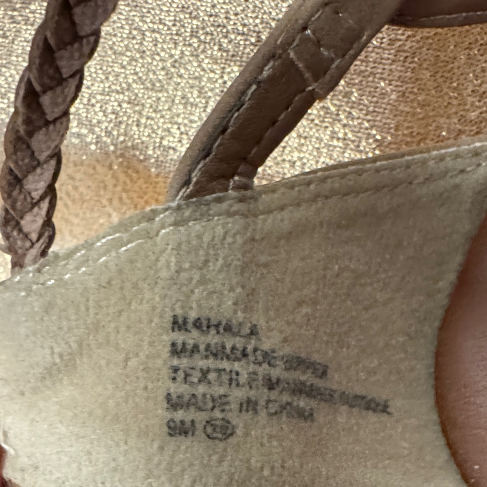 Pop Gladiator Style Ankle Sandals - Tan / Brown Women’s Size 9 - Picture 6 of 9